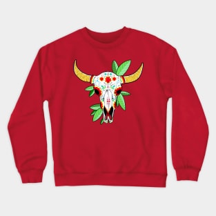 Mexican bull skull Crewneck Sweatshirt